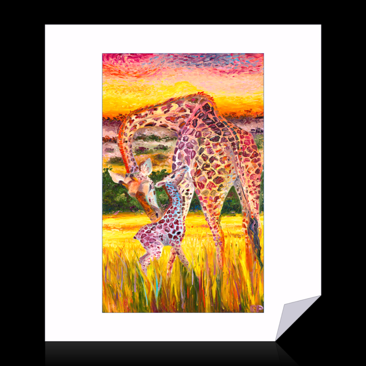 Savannah's Lullaby (Archival Print) 75cmx40cm 8cm white border