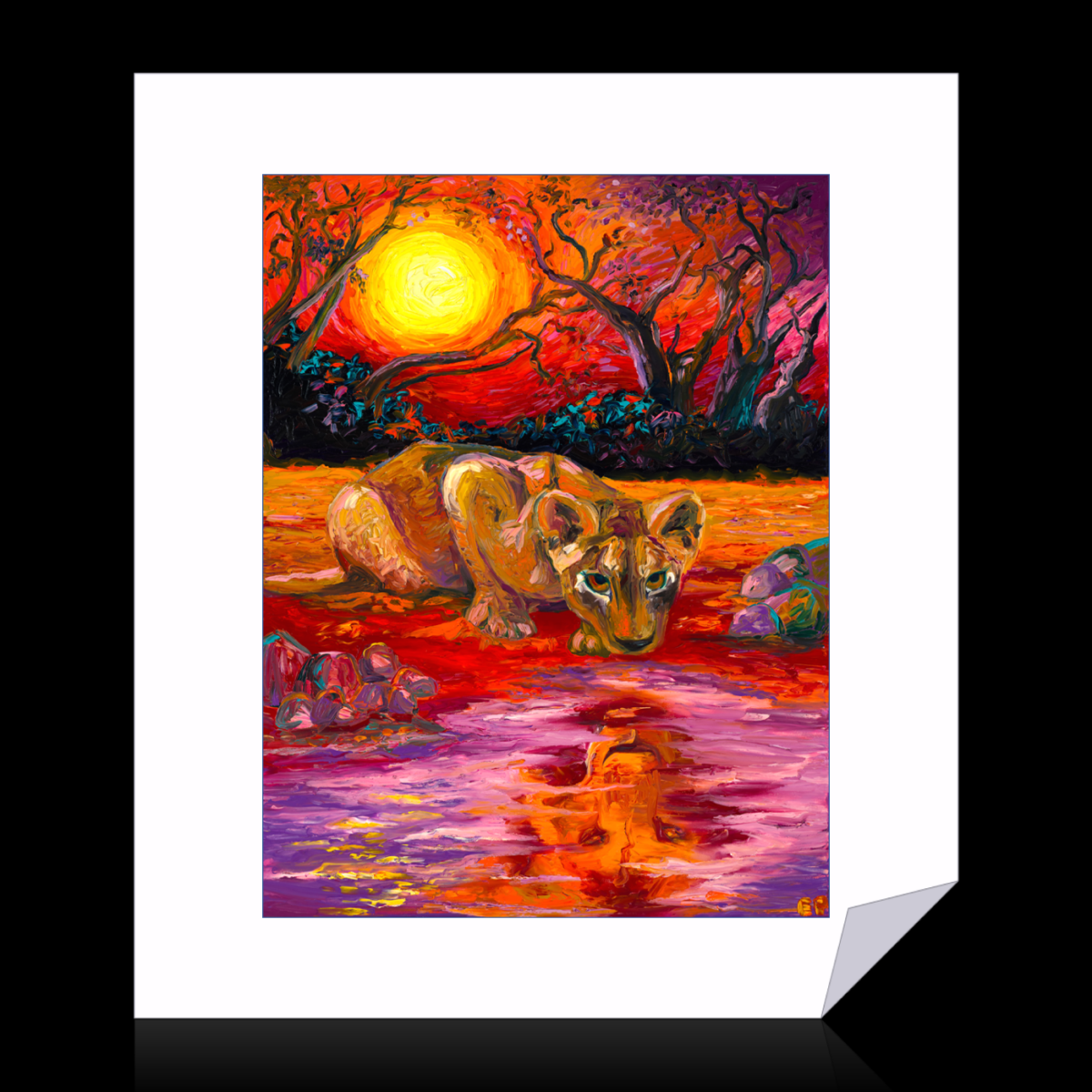 The Eyes of the Heart (Archival Print) 60cmx45cm 8cm white border