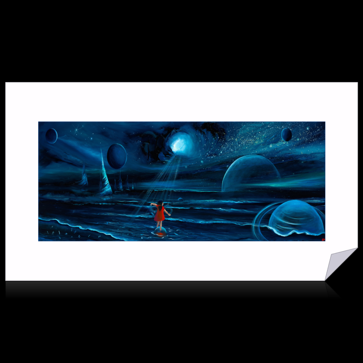 The Eternity's Child (Archival Print) 75cmx25cm 8cm white border