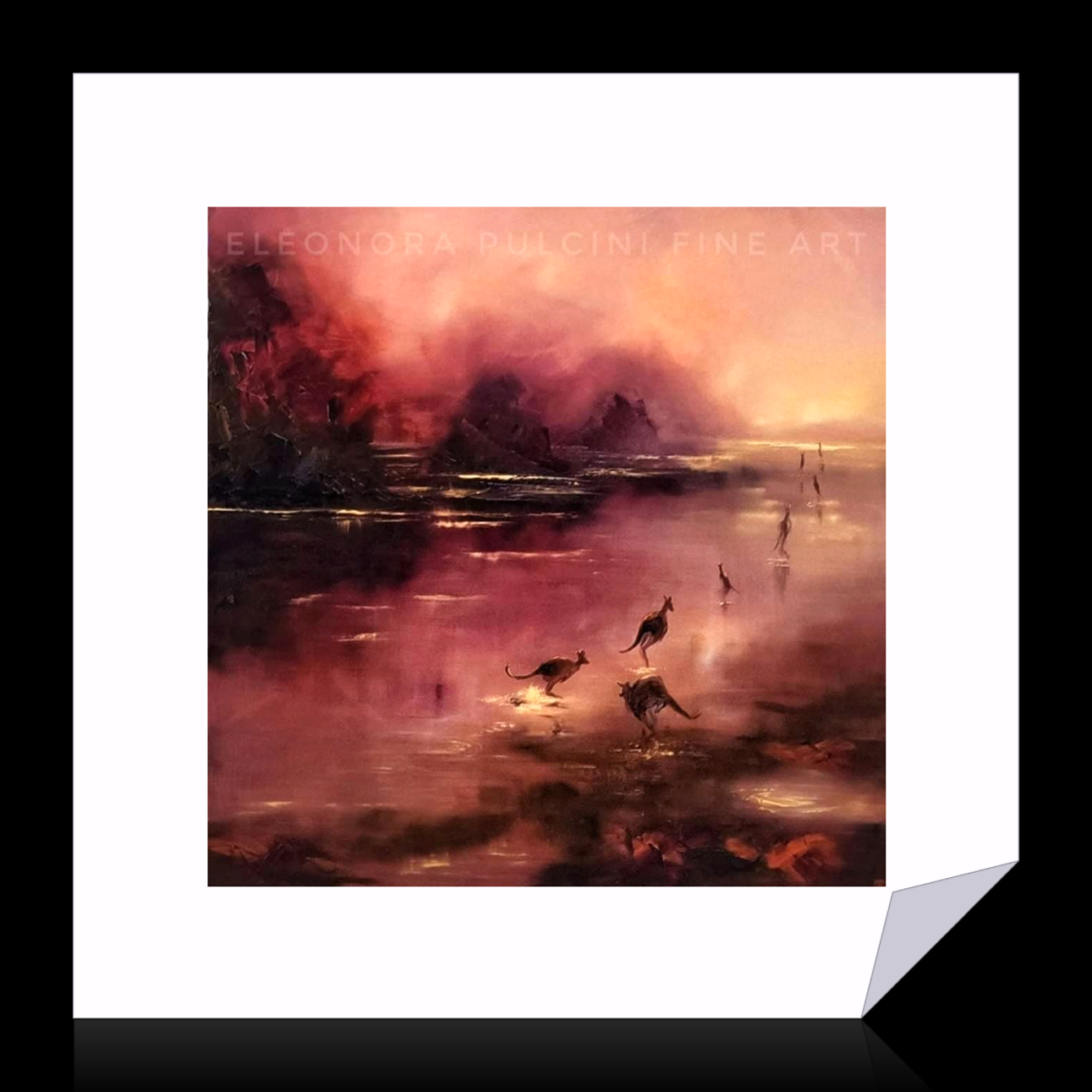 Tip Toes (Archival Print) 60cmx60cm 8cm white border