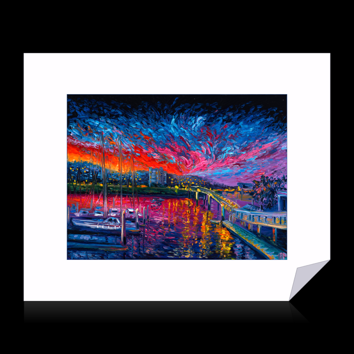 Seaport (Archival Print) 67.5cmx45cm 8cm white border