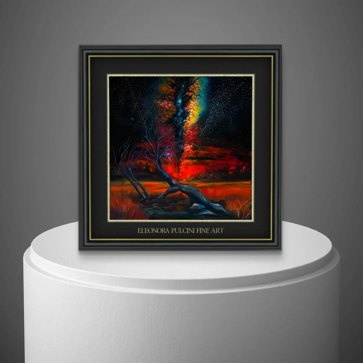Vibrant tree painting by Eleonora Pulcini Fine Art